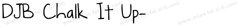 DJB Chalk It Up字体转换